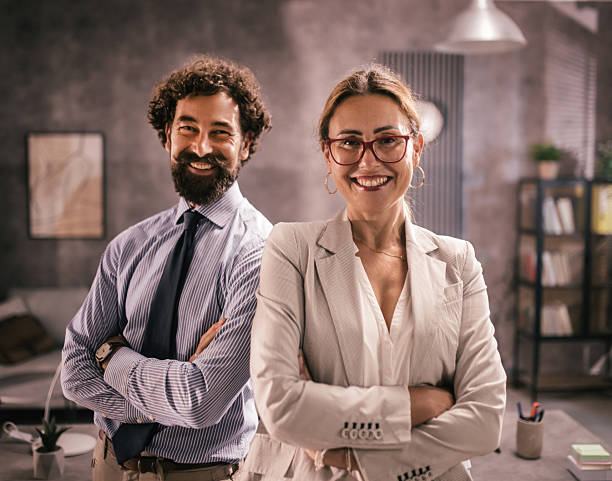 istock professional team posing with arms crossed and positive attitude 2227639594