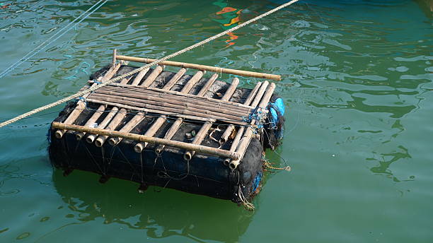 istock Waterborne Wooden Raft 2227641708