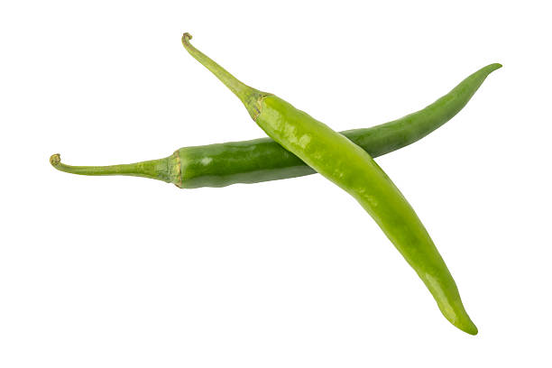 istock Close up a fresh green chili peppers isolated 2227642635