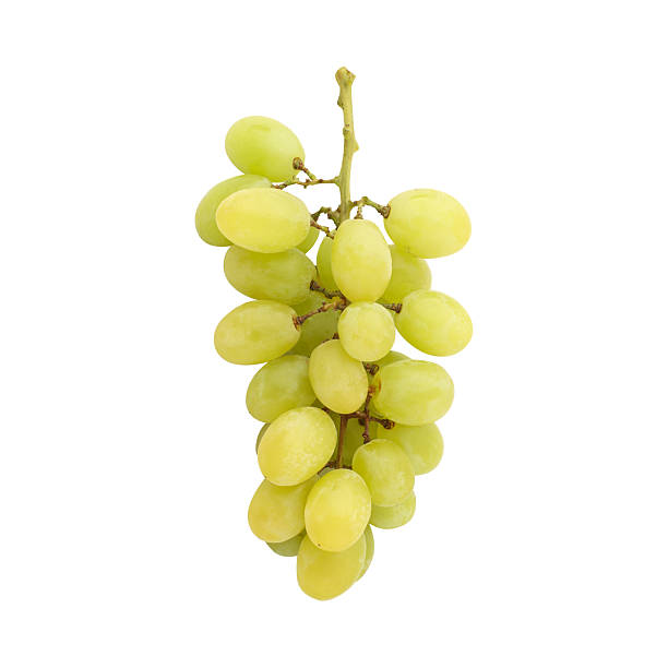 istock Close up a green grapes isolated 2227643115
