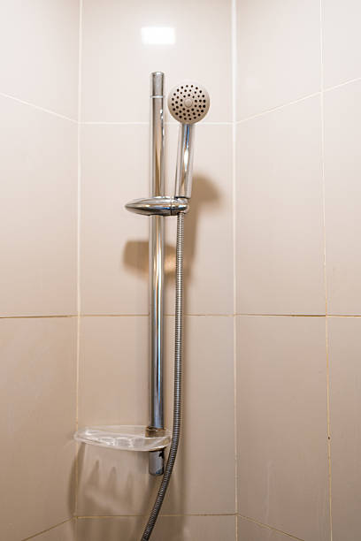 istock Modern shower head in bathroom. 2227644350