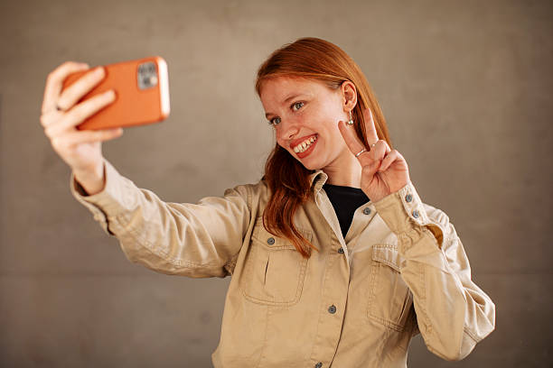 istock Girl making selfie 2227647681