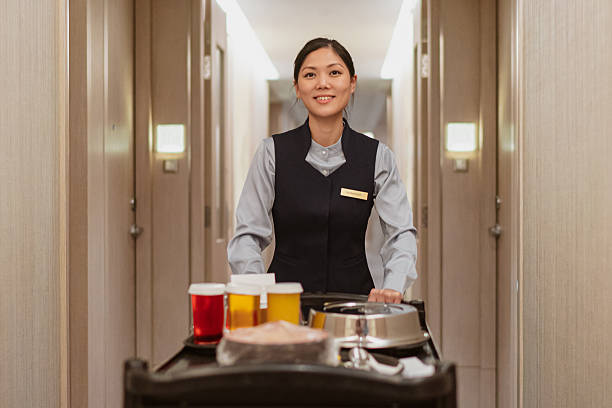 Professional hotel in-room dining service
