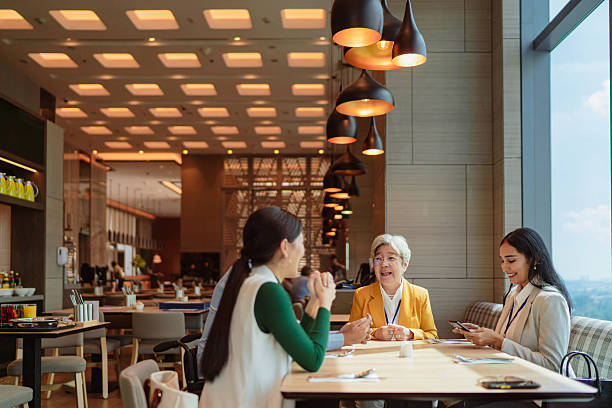 istock Diverse Asian business team meeting during unch 2227663687