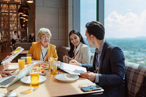 istock Diverse Asian business team meeting during unch 2227664185