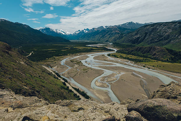 istock Braided river meandering through a valley in patagonia 2227671717