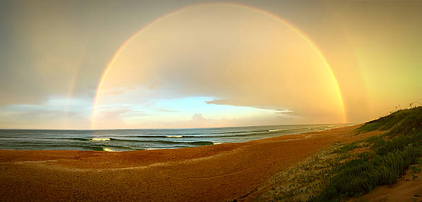 istock Double rainbow over the ocean 2227672161