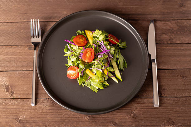 istock Salad on a plate.Captured from a top-down perspective, this image showcases 2227678818