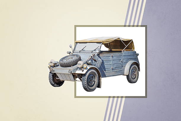 istock military retro car on abstract background 2227678862