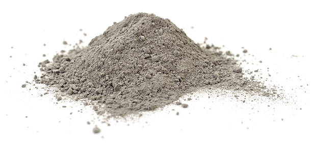 istock Dry cement, mortar powder pile isolated. 2227679399