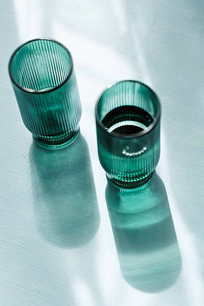 Elegant Green Glasses in Natural Light