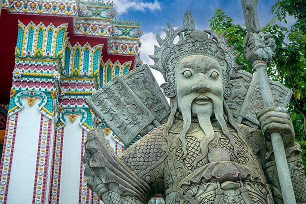 istock Sculpture of a guardian warrior at Wat Po 2227682656