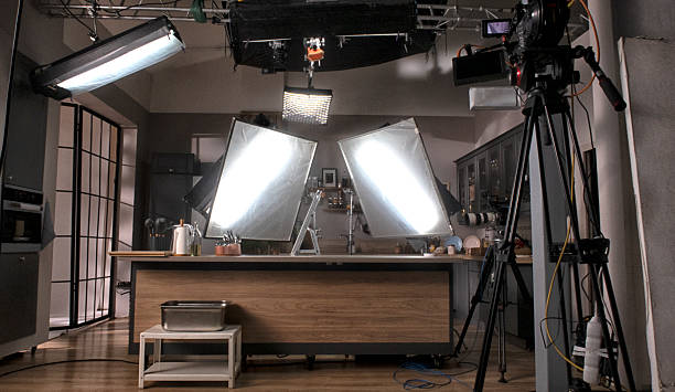 istock Profesional video studio. light in the film studio 2227687782