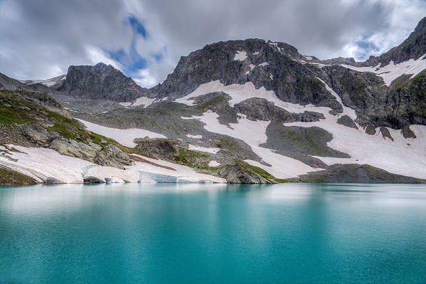 istock A beautiful alpine lake surrounded by mountain 2227696026