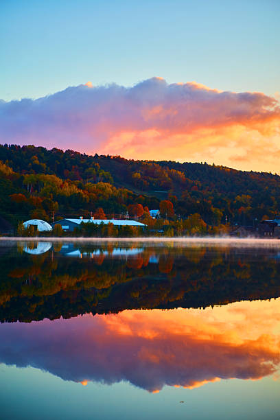 istock Autumn Sunset Reflection at Serene Lakeside, Michigan 2227702886