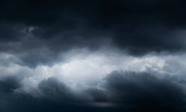 Sky full of dark stormy clouds