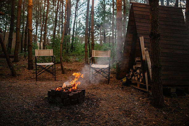 istock Outdoor Camping with Fireplace 2227707370