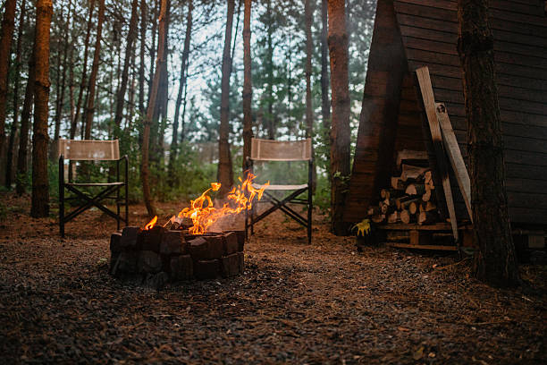 istock Outdoor Camping with Fireplace 2227707429