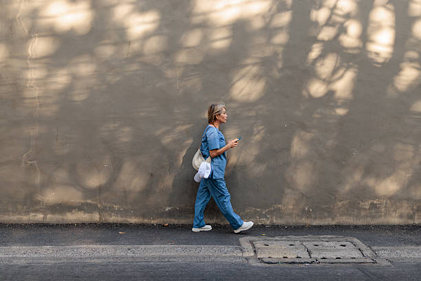 istock Senior Nurse Walking Home After Work 2227709630