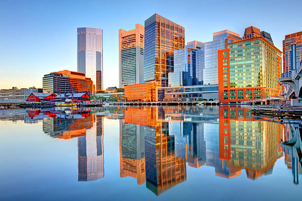 istock Boston skyline along the Fort Point Channel 2227709667