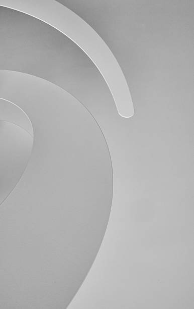 istock Abstract architectural structure in black and white with geometric shapes 2227714661