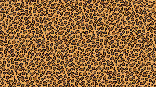 istock orange cheetah or panther skin pattern with black, brown and yellow colors for textile, background banner template 2227717773
