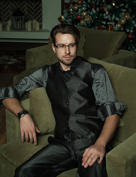 istock Fashion Man in luxury modern interior 2227718988