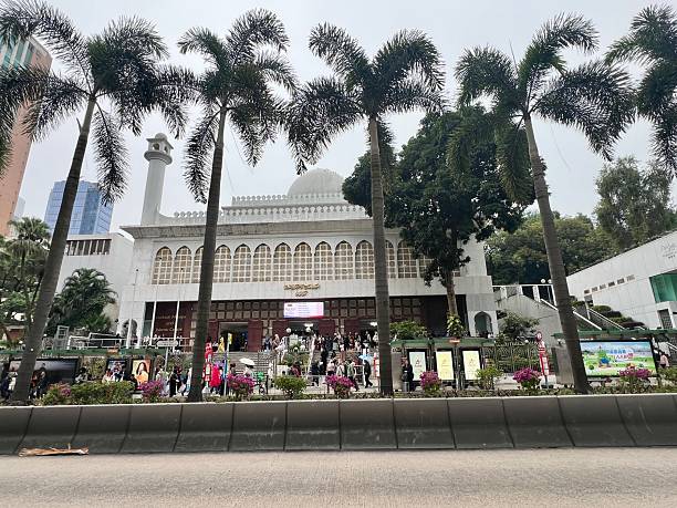 Hong Kong, China - January 01, 2025: Kowloon Mosque and Islamic Centre, located in Hong Kong
