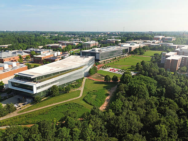 istock Aerial view of North Carolina State University Centennial campus 2227723710
