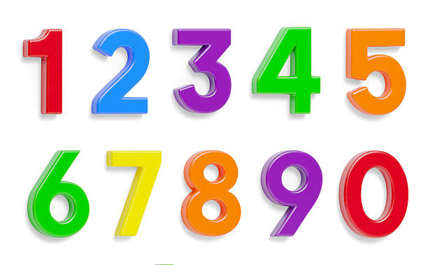 istock Colorful Flat Magnetic Plastic Numbers Set Zero through Nine With Drop Shadows Isolated on a White Background. 2227732906