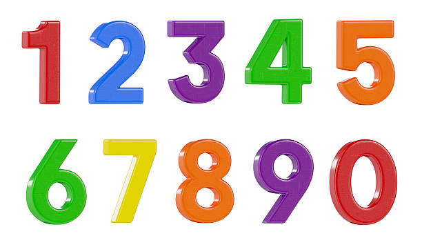istock Colorful Angled Magnetic Plastic Numbers Zero through Nine Isolated on a White Background. 2227732919