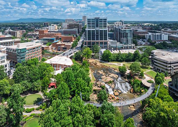 istock Greenville, South Carolina Skyline Drone View 2227745207