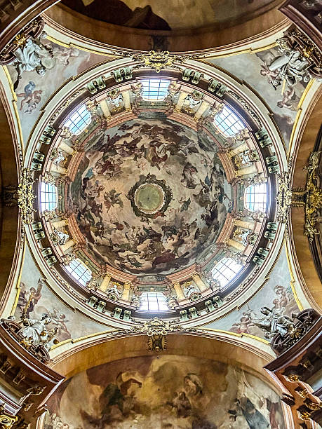 Interior of St. Nicholas Church in Prague