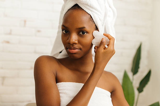 istock Relaxing Rose Quartz Face Massage 2227753028