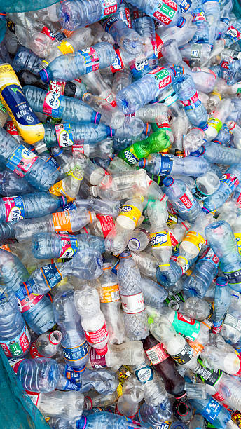 istock Plastic bottles ready for recycling. Waste management and environmental pollution, global crisis and the need for sustainability. 2227761384