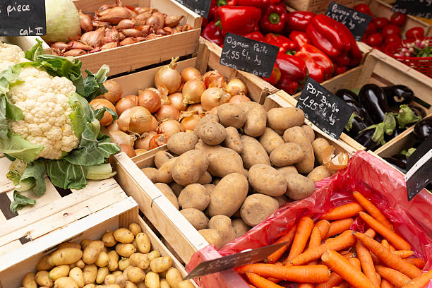 Street Market in Weekend