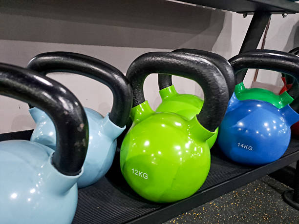 istock metal kettlebells for sports 2227771898