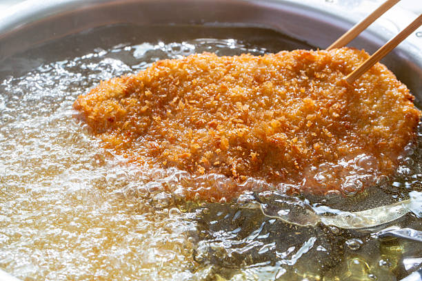 istock Popular Japanese dish pork cutlet, cooking scene 2227791884