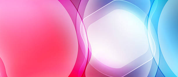 istock Abstract background features flowing shapes, vibrant colors. Pink, blue, purple hues blend seamlessly creating dynamic visual effect. 2227794734