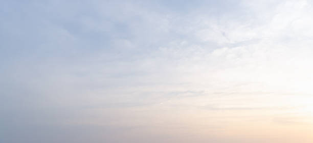 istock Beautiful morning or evening blue and orange sky with cloudy while sunsets or sunrises taken at the sea used as natural background texture 2227802458
