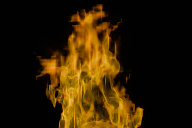 CG image of burning yellow flames