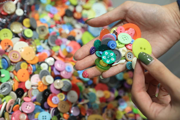 Lots of colorful buttons
