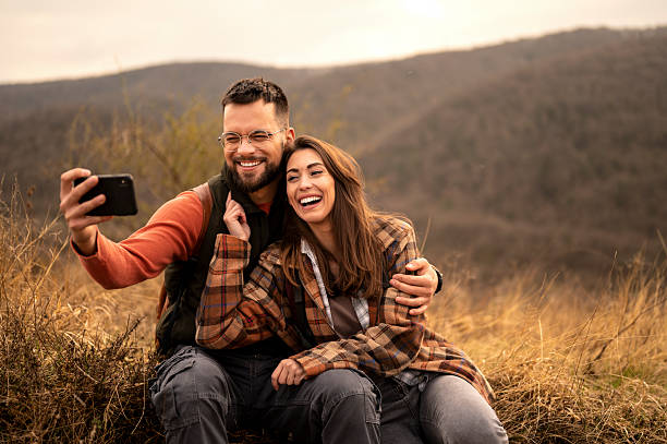 istock Couple taking a selfie 2227811118