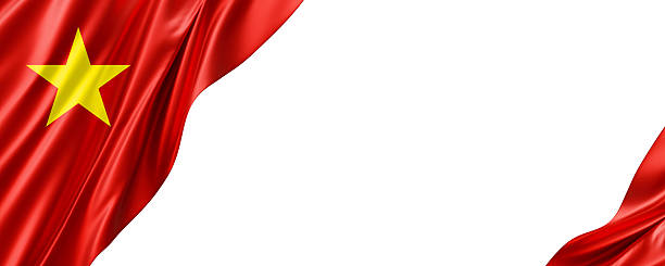 istock Vietnam flag banner isolated on white background 3D render 2227811889
