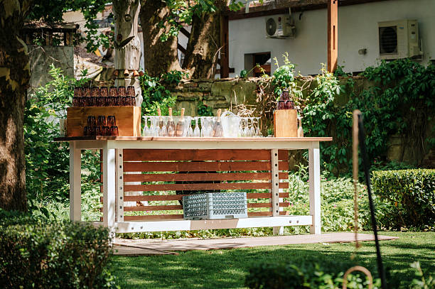 istock Outdoor bar for a garden party 2227814532