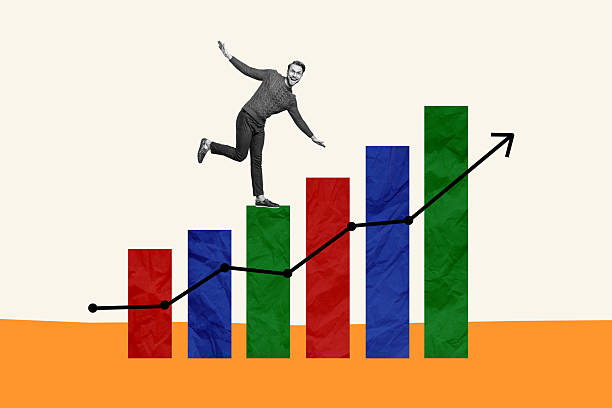 istock Composite photo collage of happy businessman run development chart statistics success growth graph arrow isolated on painted background 2227820791
