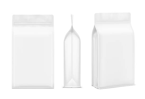 istock Vertical flat bottom gusset bag mockup for food, sport nutrition. 2227821658