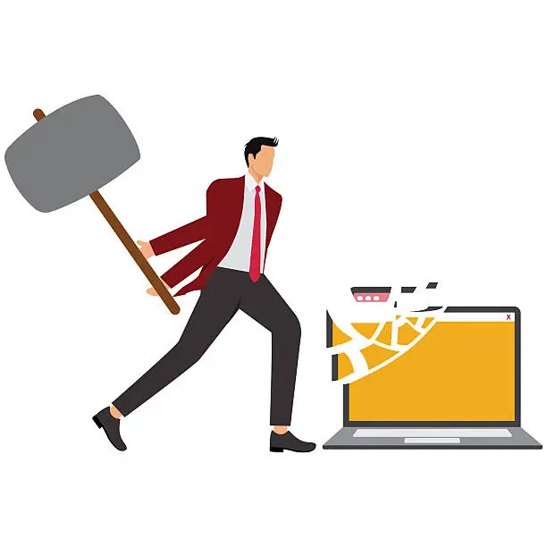 No Breaking Computer Free weird computer Vector Images & Graphics | FreeImages
