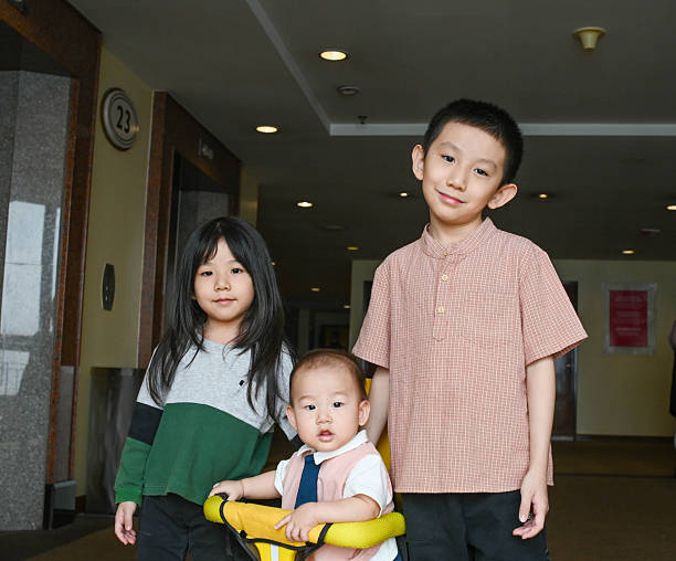 An adorable portrait that highlights the warmth and joy of brotherhood and sisterhood.