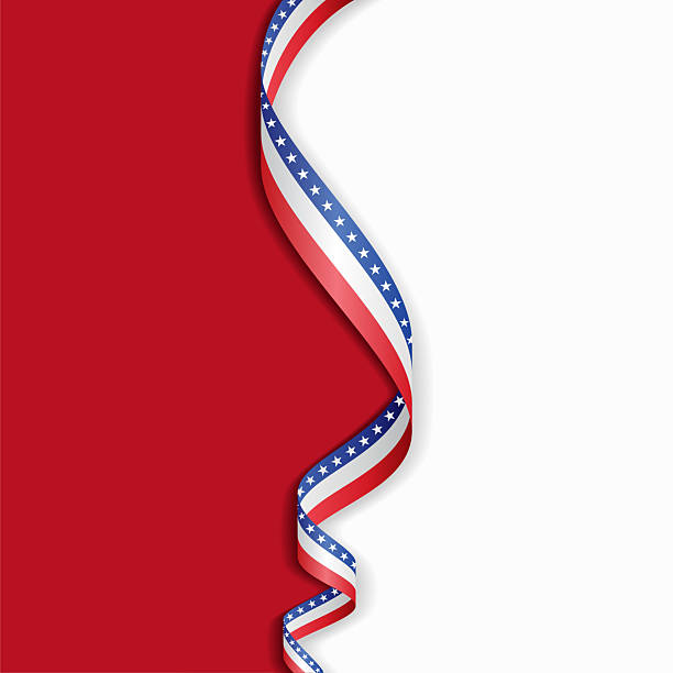 illustrations, cliparts, dessins animés et icônes de drapeau américain ondulant fond abstrait. illustration vectorielle. - patriotisme
